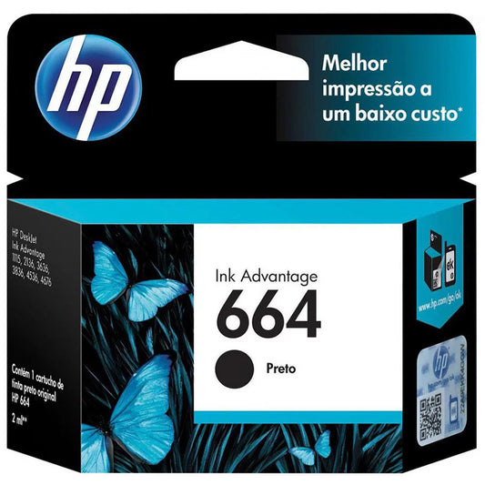 Cartucho Original HP Black 664